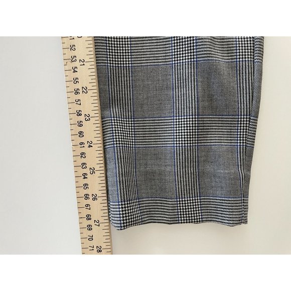J.Crew Cameron Cropped Pants 4 Plaid High Rise Grey - Picture 12 of 12